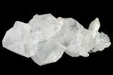 Colorless Apophyllite Crystal Cluster with Stilbite - India #168972-1